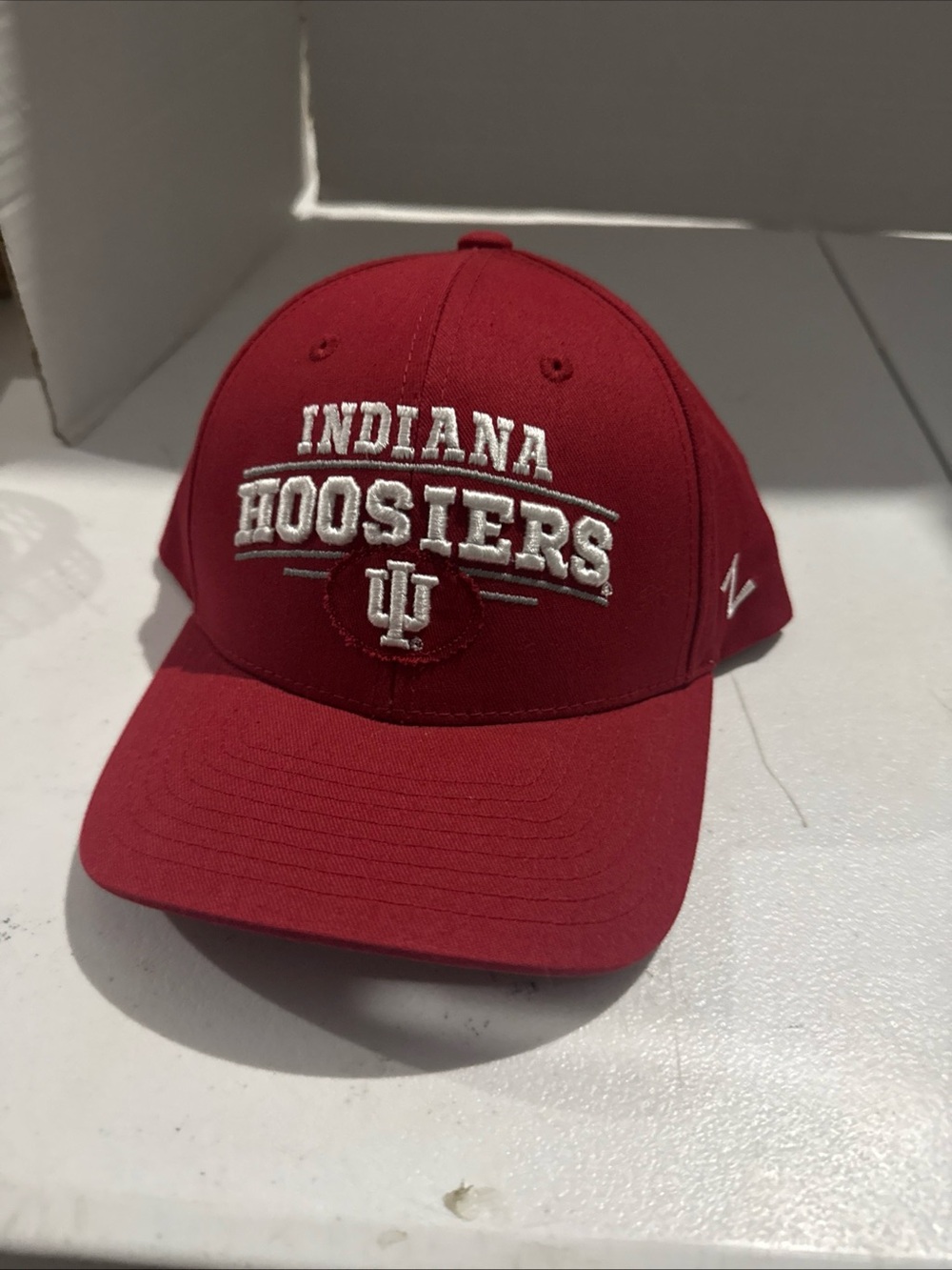 Zephyr Indiana Hoosiers Red Hat with White Embroidery